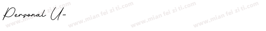 Personal U字体转换